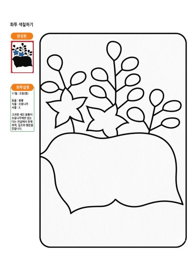 11월 화투 색칠하기 3